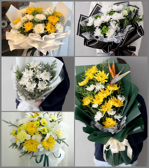 海南东方市四更镇白事花束代送